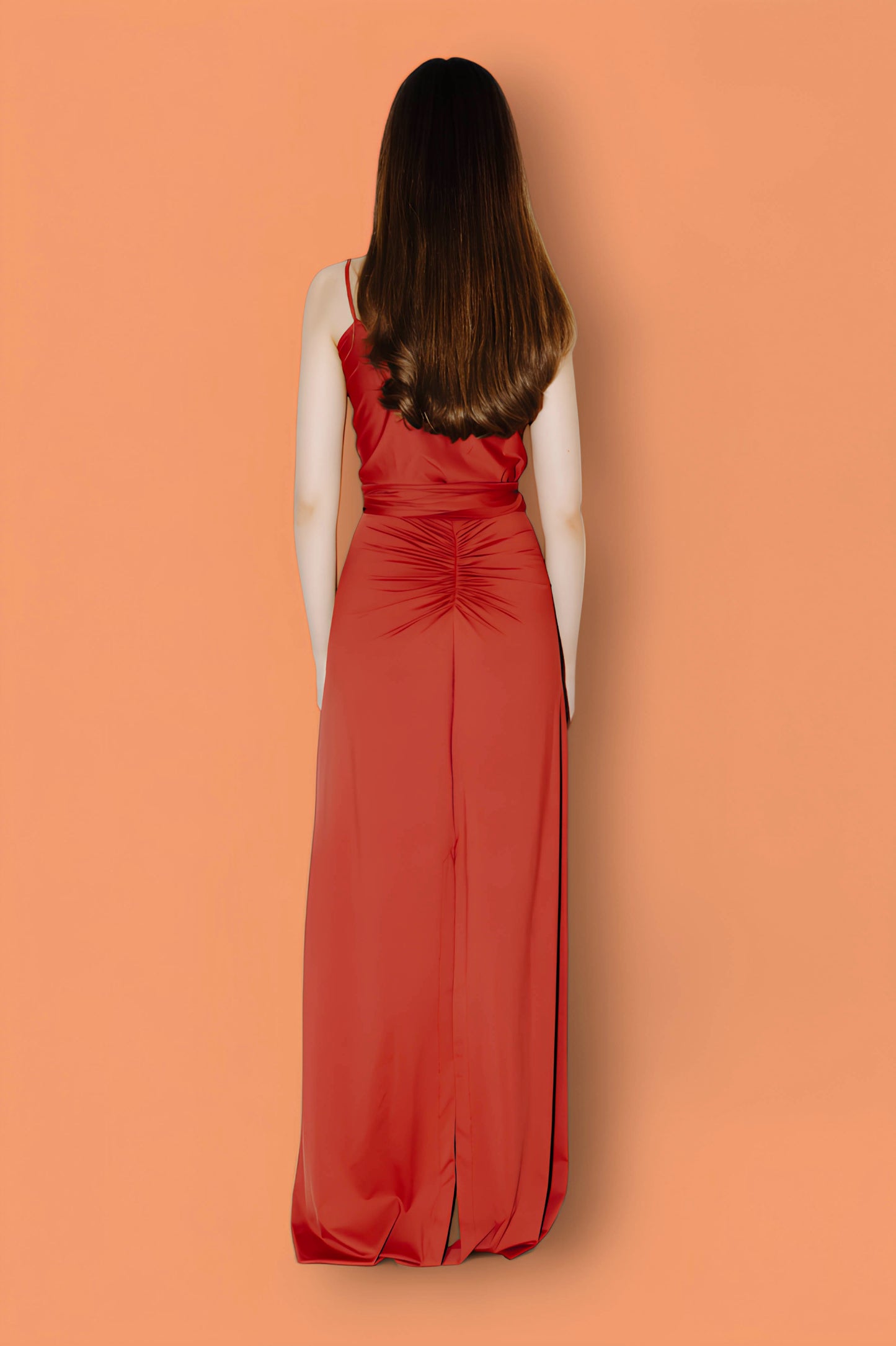 WRAP DRESS BRANDY