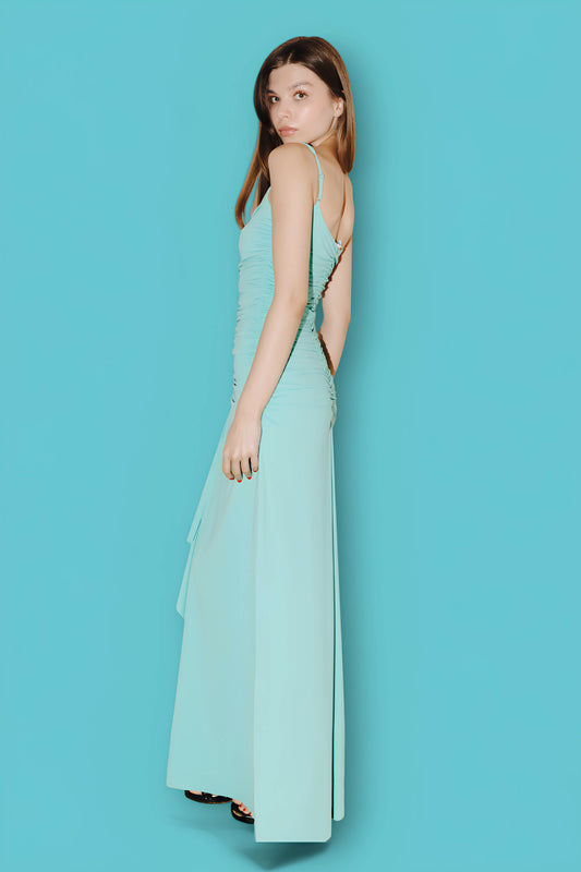 BUTTERFLY DRESS TURQUOISE