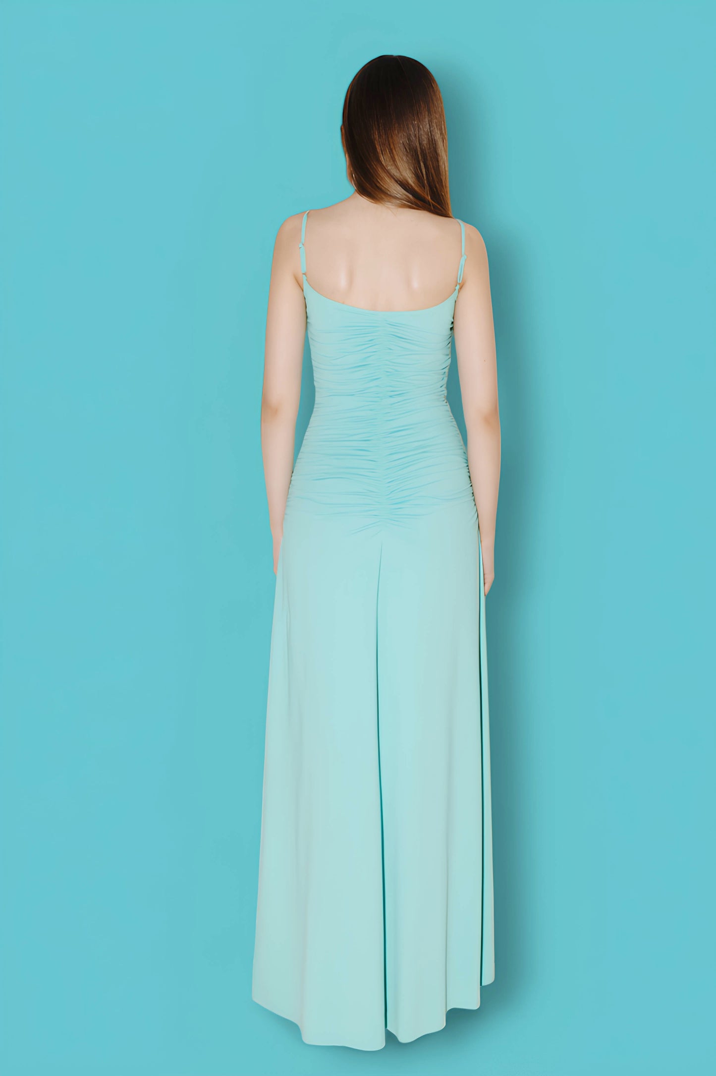 BUTTERFLY DRESS TURQUOISE