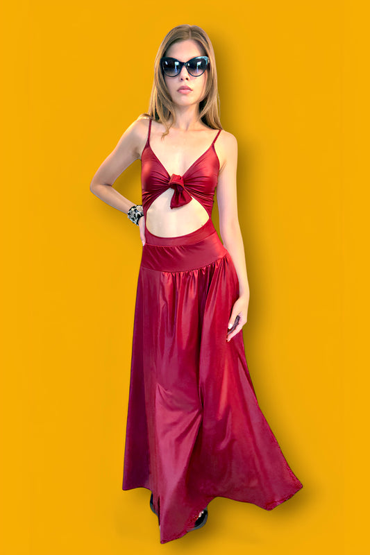 OLLY SKIRT LIPSTICK RED